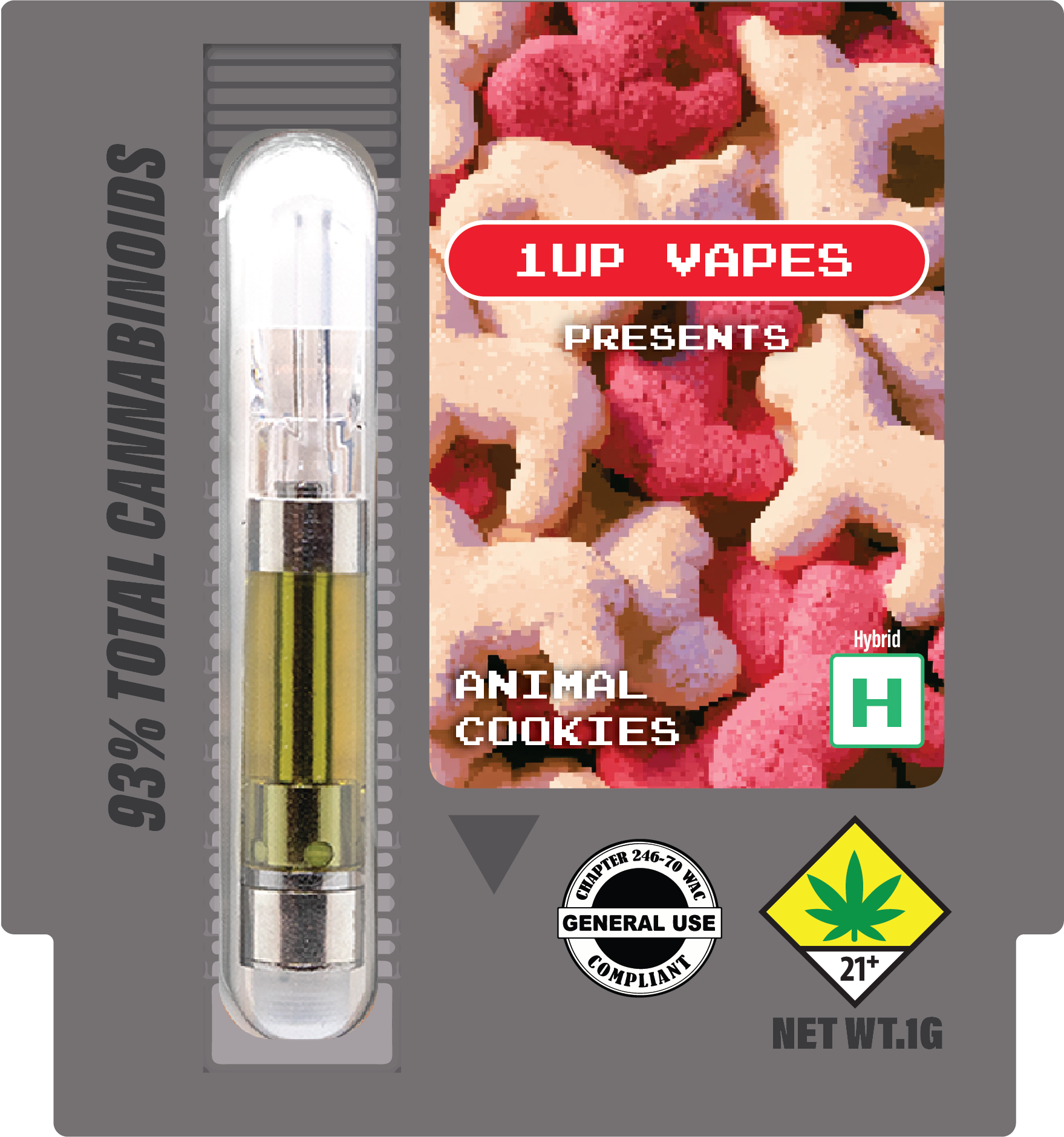 Animal Cookies 1UP vape package